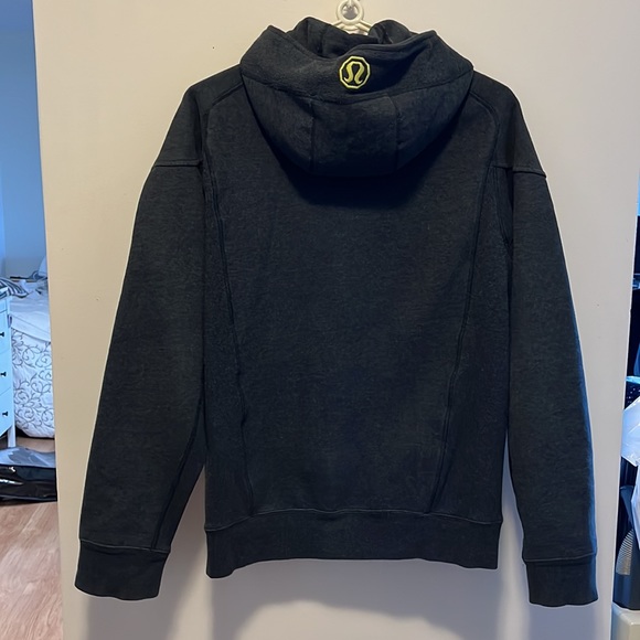 Lululemon sweatshirt/ hoodie gray/ lime size M/L - Picture 2 of 7